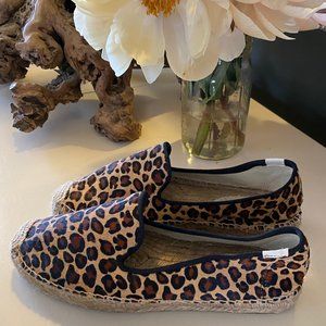 Soludos Espadrille Leopard/Cheeta Print Pony Hair I Size 9.5